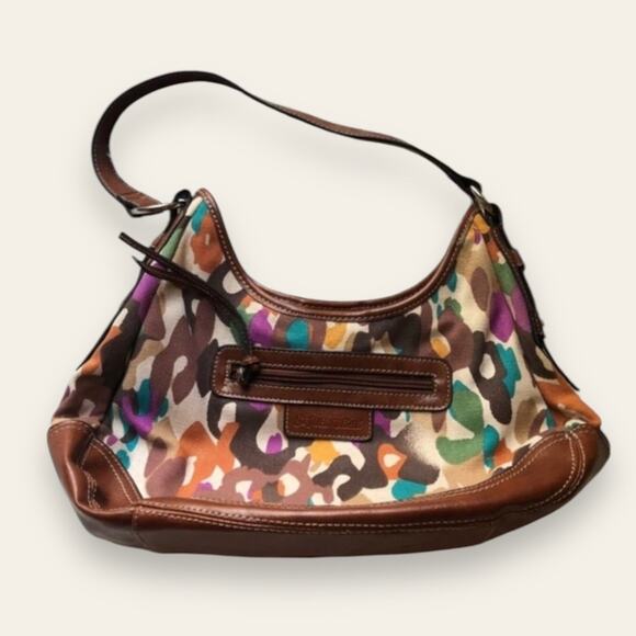 St. John’s Bay Colorful Artsy Multicolor Leopard Print Shoulder Bag Purse - Picture 1 of 8